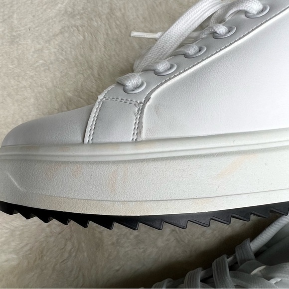 Madden Girl White Sneakers FLAWED - Picture 9 of 14